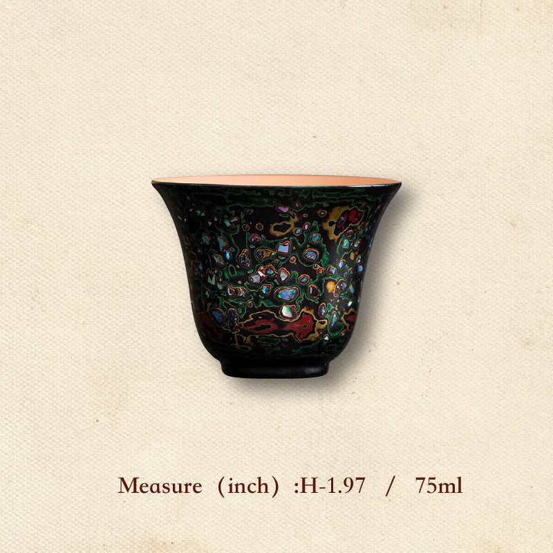 Yangzhou Lacquerware Mother of Pearl Tea Cup