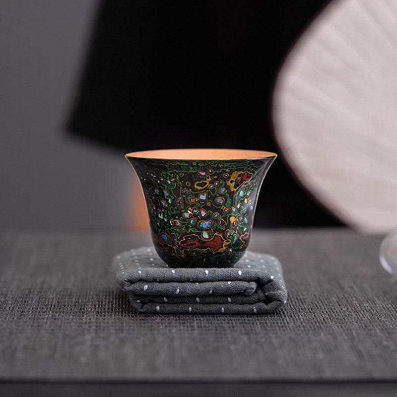 Yangzhou Lacquerware Mother of Pearl Tea Cup