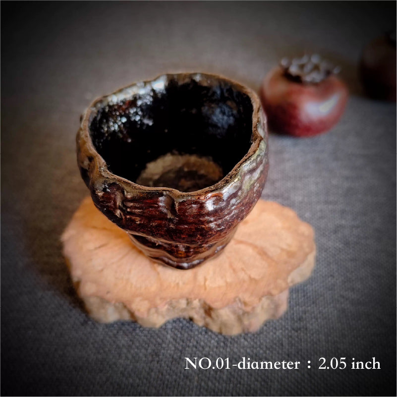 Natural Lingzhi Lacquer Tea Cup