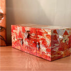 Mother of Pearl Lacquerware Box | Nine-Color Deer Bridal Jewelry Chest