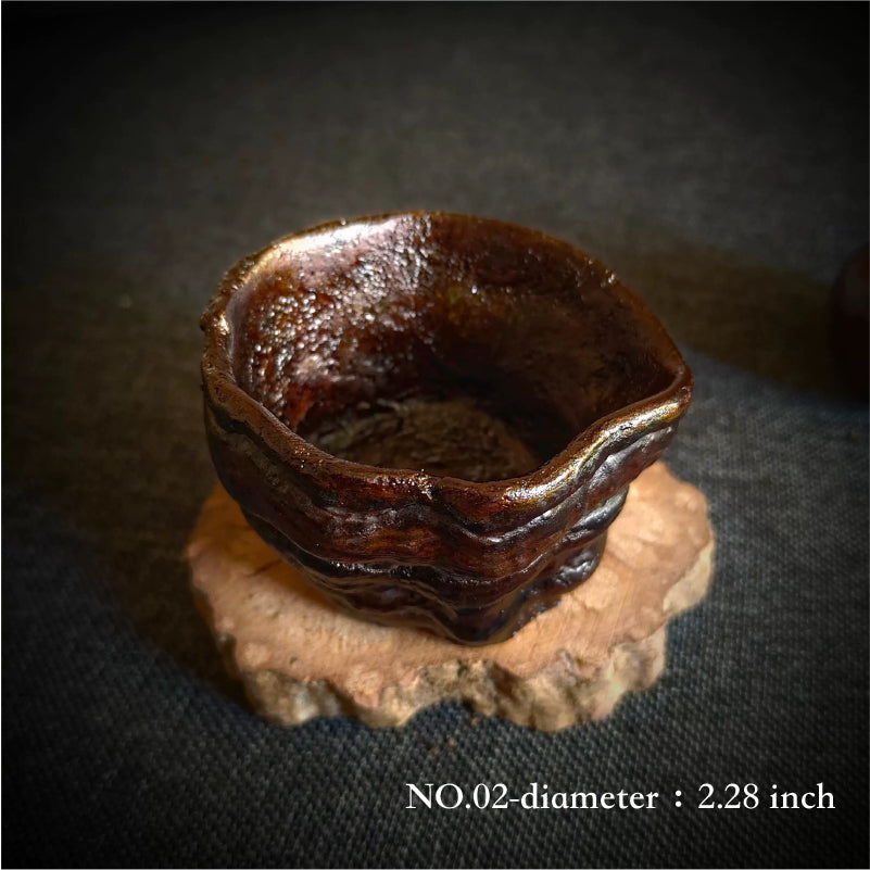 Natural Lingzhi Lacquer Tea Cup