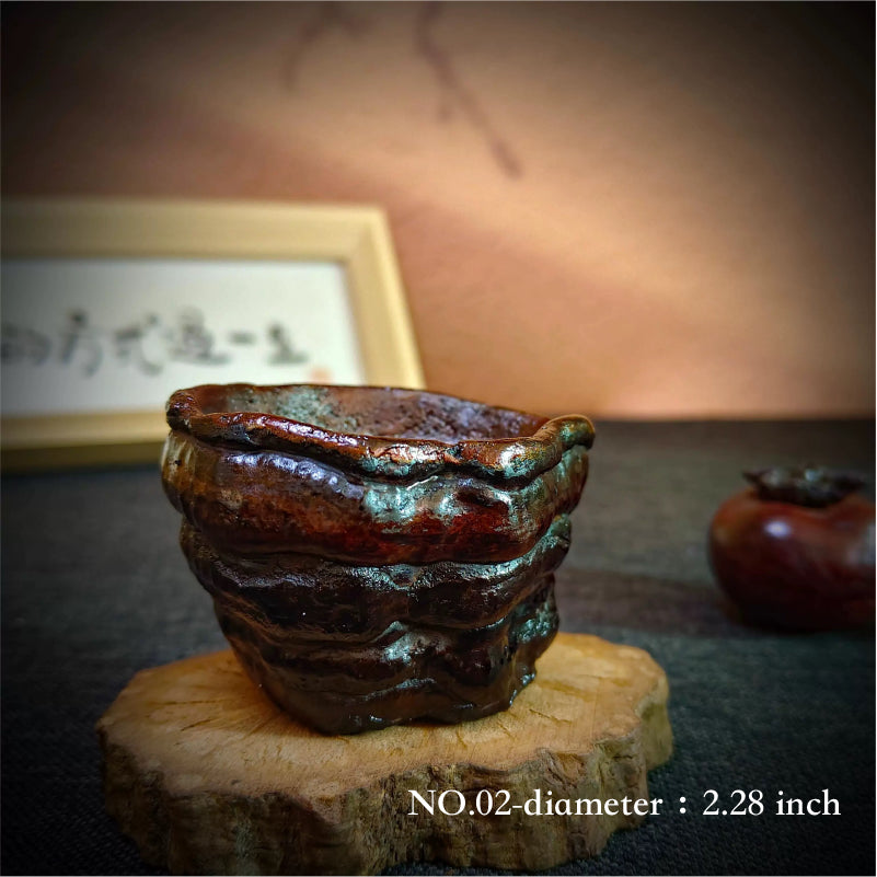 Natural Lingzhi Lacquer Tea Cup
