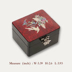 Pearl Lacquerware Box | Magpie Plum Blossom Jewelry Chest