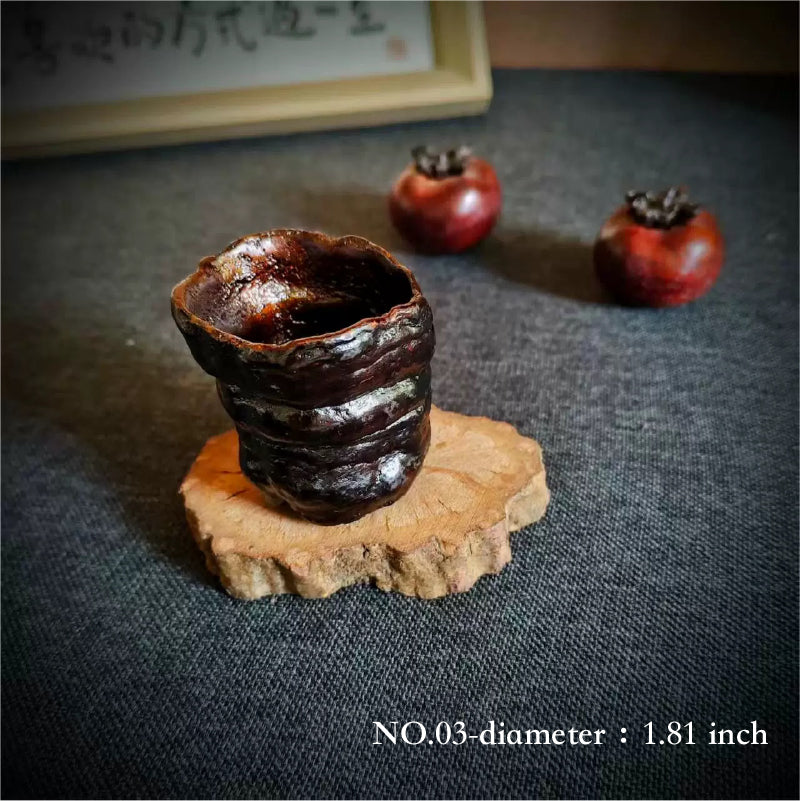 Natural Lingzhi Lacquer Tea Cup