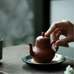 Gilding Lacquerware Tea Saucer with Genuine Gold Leaf