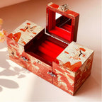 Mother of Pearl Lacquerware Box | Nine-Color Deer Bridal Jewelry Chest