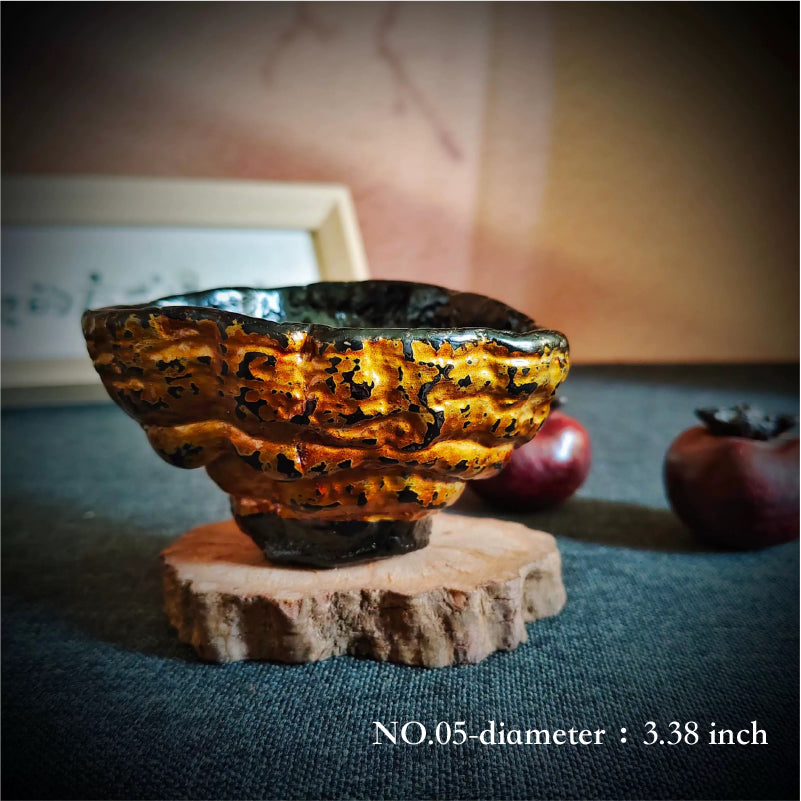 Natural Lingzhi Lacquer Tea Cup