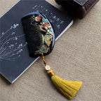 Hand-Painted Lacquer Hair Comb with Plum Blossom & Magpie Design