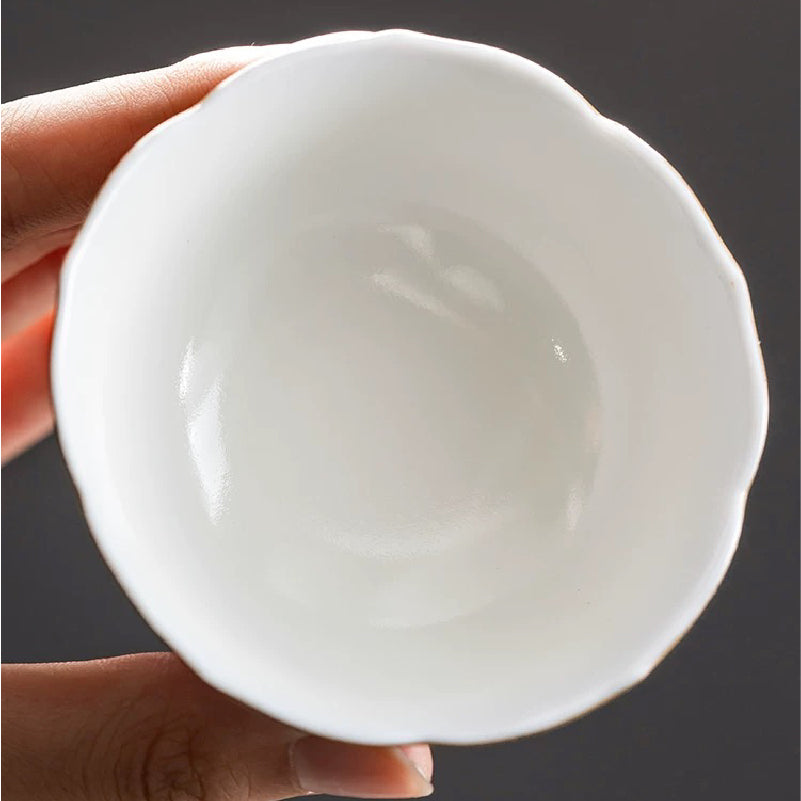 Handmade Lacquerware Master Tea Cup Green Gold