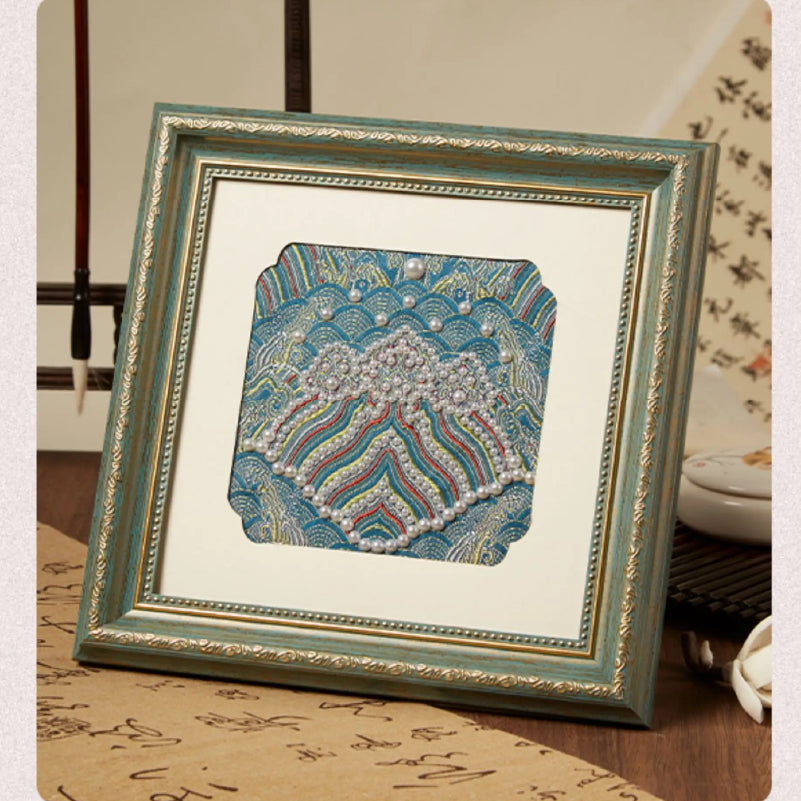 Song Brocade Pearl Art DIY Kit - Traditional Chinese Craft with Multiple Patterns