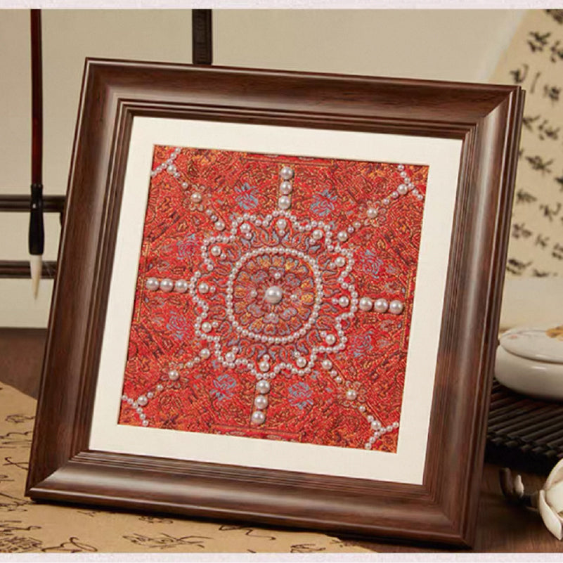 Song Brocade Pearl Art DIY Kit - Traditional Chinese Craft with Multiple Patterns