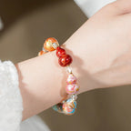 Handmade Lacquerware Lucky Gourd Bracelet