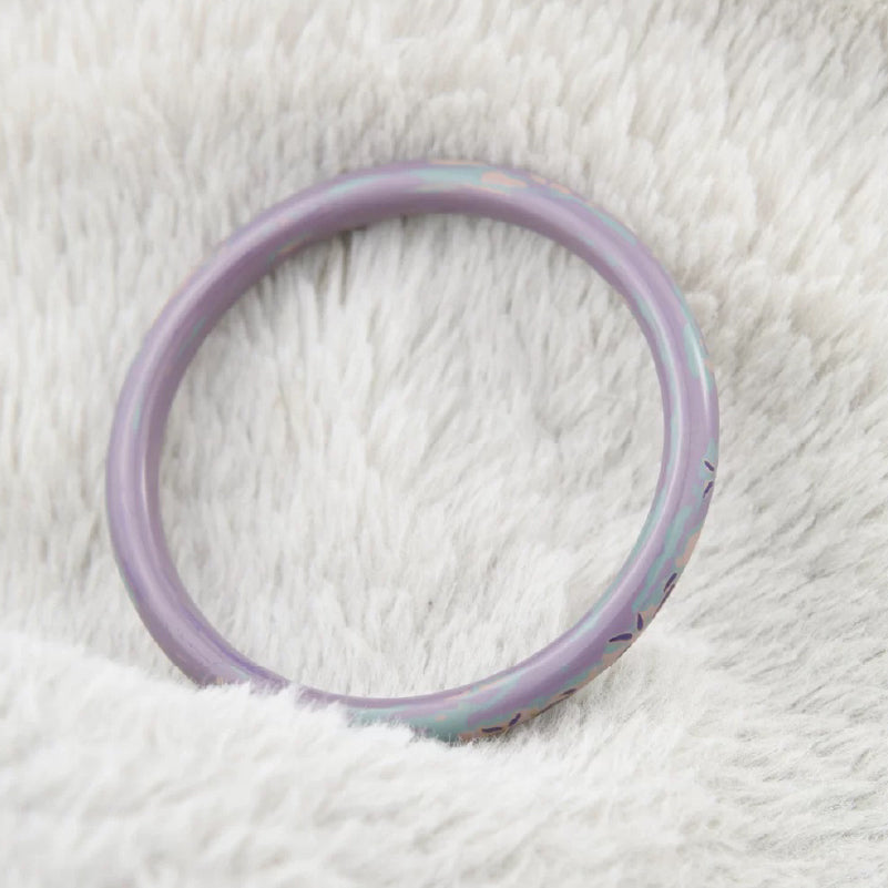 Custom Lacquerware Bangle Monet Iris Purple