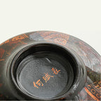 Master He Fusen Gilt Lacquer Tea Cup | Handcrafted Koi Fish Design 140ml