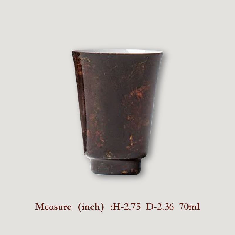 Gilding lacquerware Teapot and tea cup set