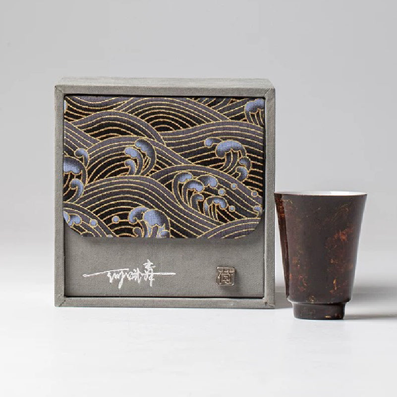 Gilding lacquerware Teapot and tea cup set