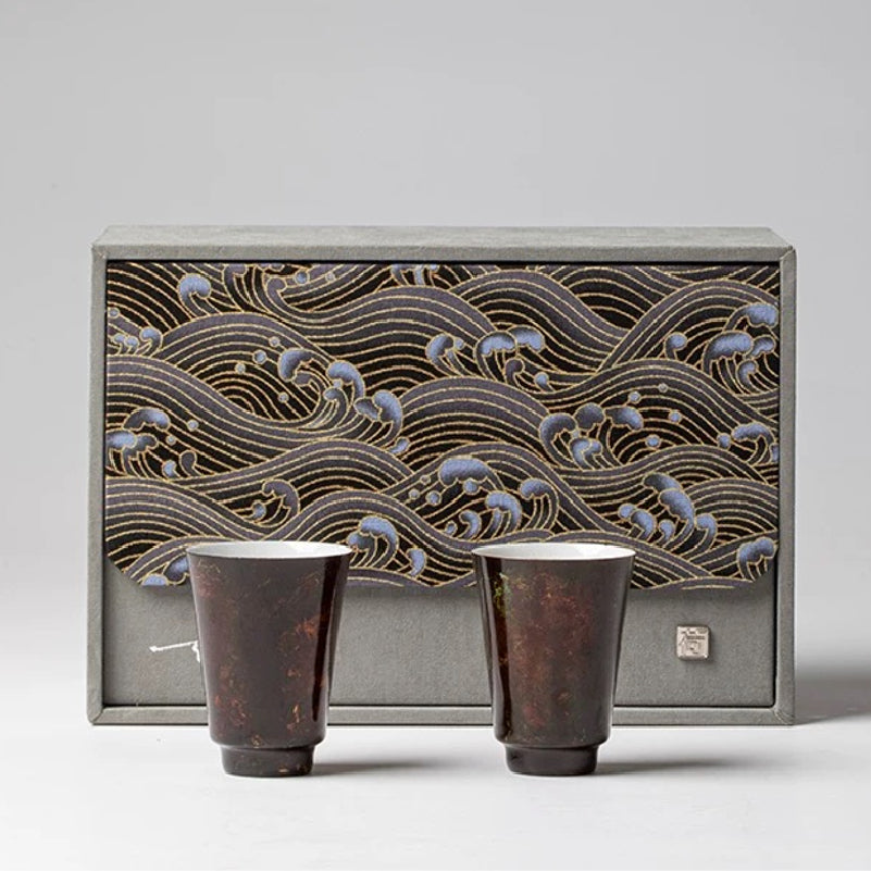 Gilding lacquerware Teapot and tea cup set