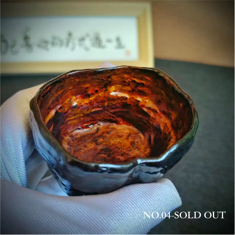 Natural Lingzhi Lacquer Tea Cup