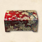 Black Lacquer Jewelry Box with Mother-of-Pearl Inlay