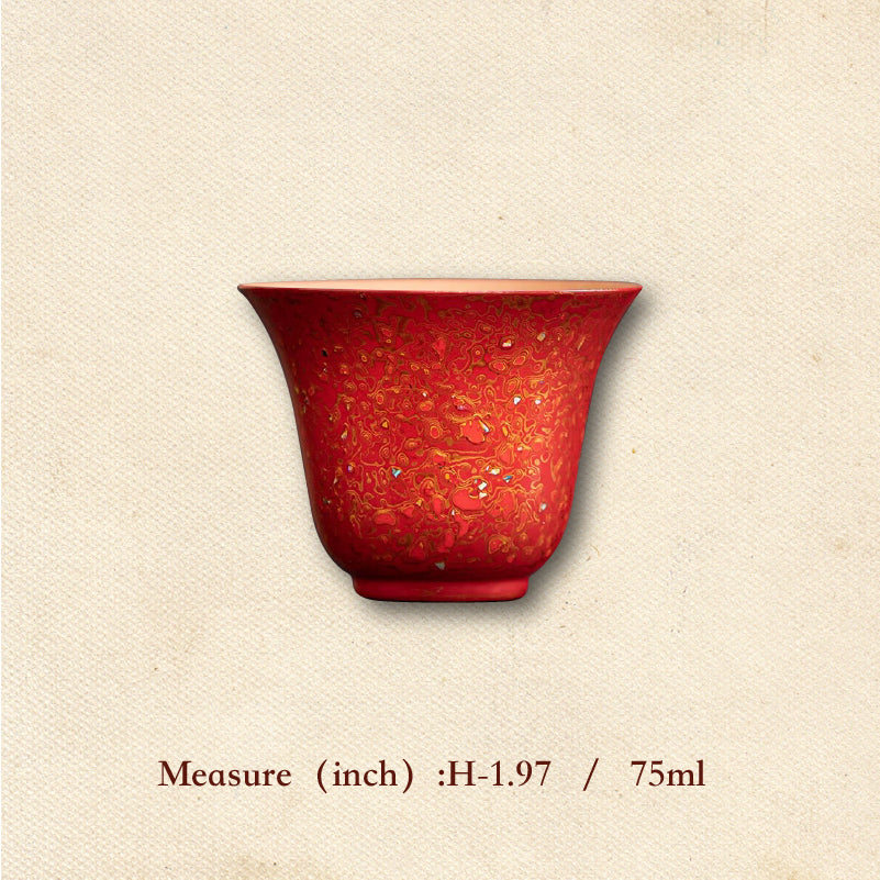 Yangzhou Lacquerware Mother of Pearl Tea Cup