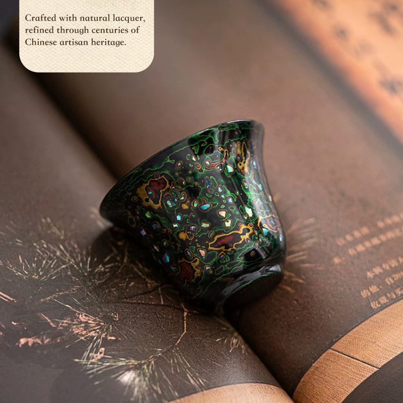 Yangzhou Lacquerware Mother of Pearl Tea Cup