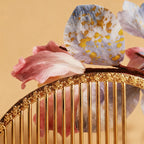 Handmade Ronghua Red Peony Hair Comb