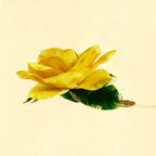 Handmade Silk Ronghua Yellow Rose Brooch | Chinese Traditional Craft Floral Pin
