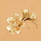 Handmade Ronghua White Camellia Designer Brooch