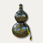 Black Lacquerware Gourd Chinese Lacquer Flask 500ml