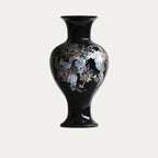 Lacquerware Vase with Mother of Pearl Inlay | Squirrel & Grape Design